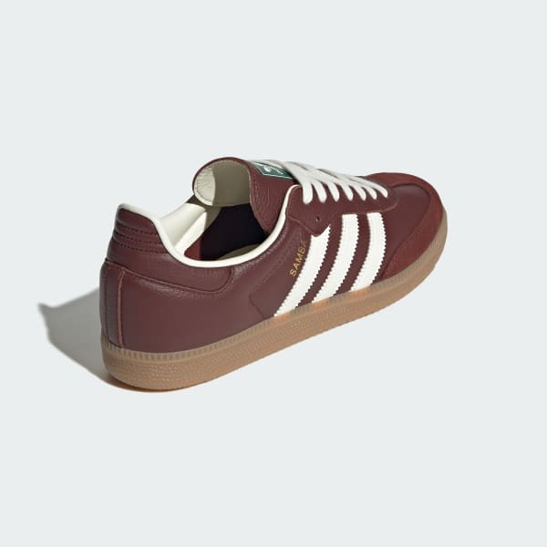 Details for Adidas Samba OG Vintage Cokelat Fox/Putih Off/Gum Klasik Sneakers JR0892
