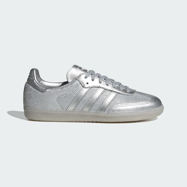 (Women) adidas Samba OG Shoes Japan Edition Silver Metallic/Silver Metallic/Clear Granite LA2687