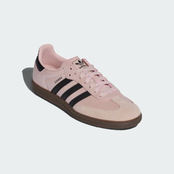 Shop (W) adidas Samba OG 運動鞋 沙粉色/黑色/石英粉 KJ4305