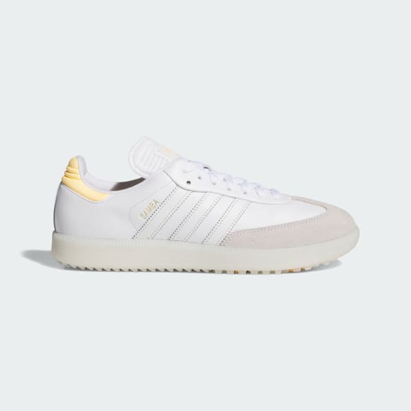 Adidas Samba Spikeless Golf Shoes Cloud White/Ice Tangerine/Off White HP7071