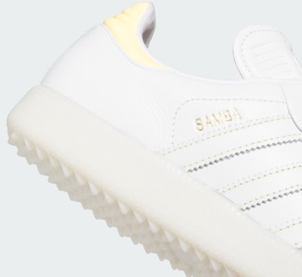 Adidas Samba 無釘高爾夫鞋 雲白/冰橘/米白 HP7071 1