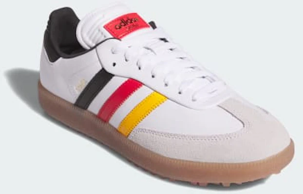 adidas Samba Spikeless Golf Cloud White/Pure Ruby/Core Black Kasut Golf KJ8224 Shop adidas Samba Spikeless Golf Cloud White/Pure Ruby/Core Black Kasut Golf KJ8224