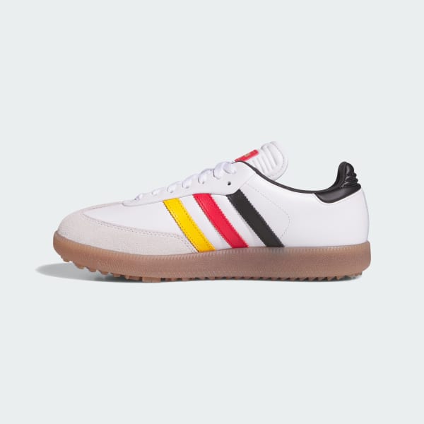 Details for adidas Samba Spikeless Golf Cloud White/Pure Ruby/Core Black Kasut Golf KJ8224