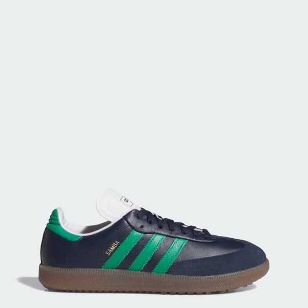 Adidas Samba Spikeless Golf Shoes Night Indigo/Court Green/Cloud White HP7072