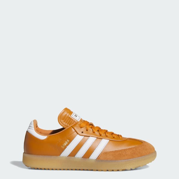 Adidas Samba Spikeless Golf Shoes Rustic Orange/Cloud White/Gum JR4466