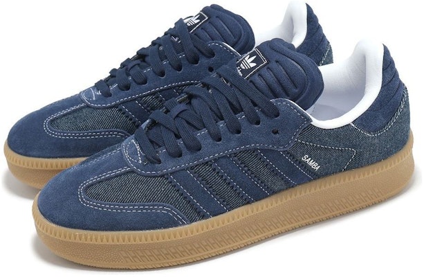 adidas Samba XLG 'Night Indigo Denim' JQ7441 Lookbook adidas Samba XLG 'Night Indigo Denim' JQ7441