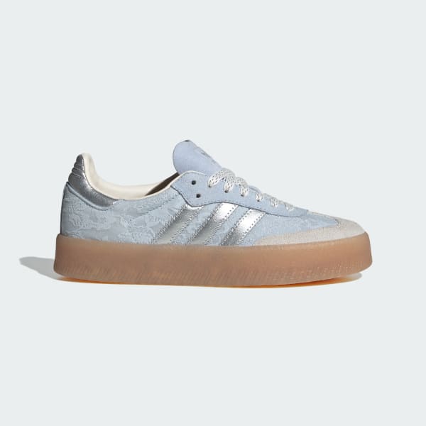 (Women) adidas SAMBAE X LIBERTY LONDON Shoes Collaboration Crystal Sky/Silver Metallic/Chalk Pearl IH1967