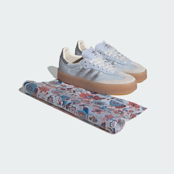 Order (W) adidas SAMBAE X LIBERTY LONDON 聯名鞋款 水晶藍/銀金屬/粉白 IH1967