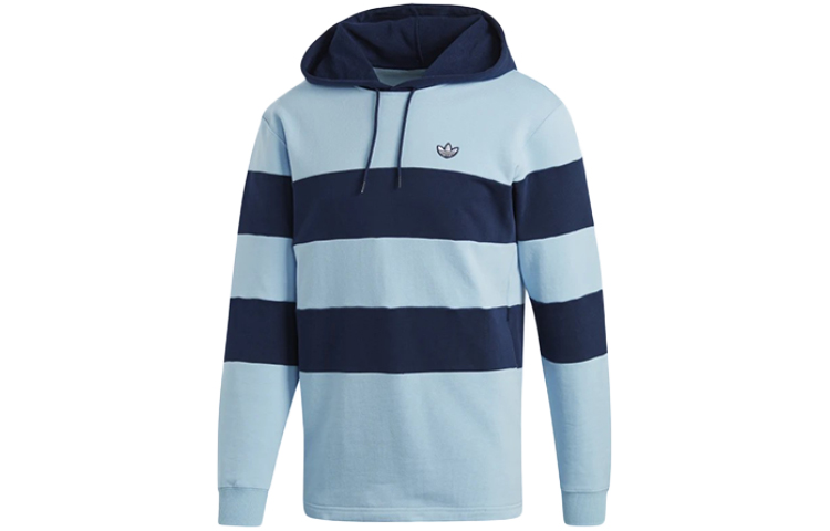 adidas Samstag Striped Colorblock Collegiate Hoodie Light Blue () EC9303