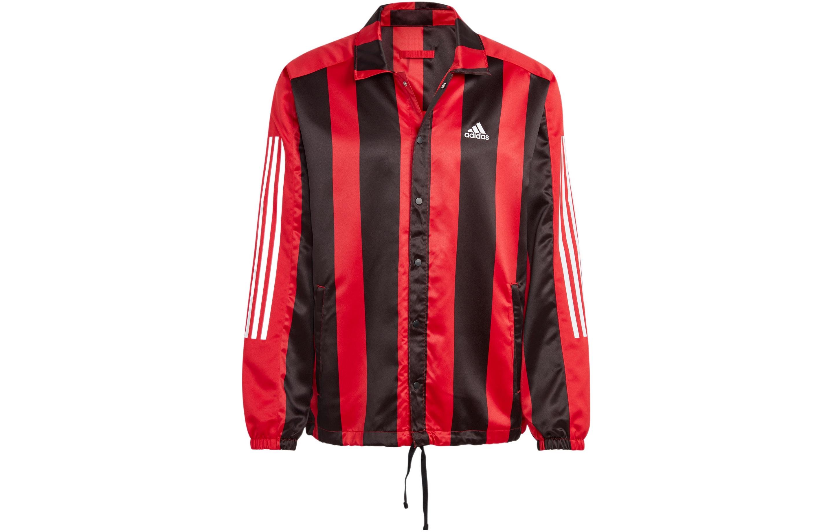 adidas Scarlet Stripe Logo Print Long-Sleeve Jacket HS3302