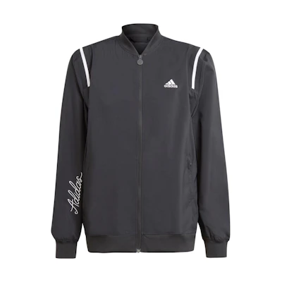 adidas Scribble Colorblock Logo Zip Jacket Black IJ6442