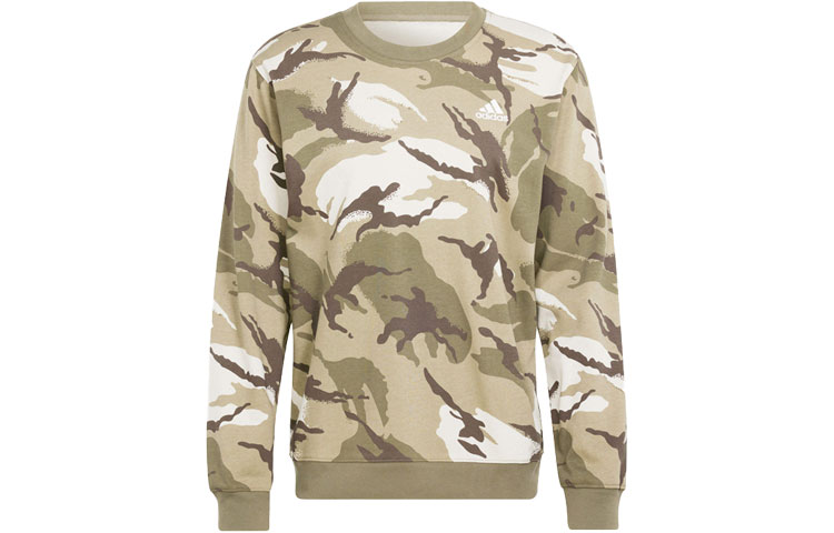 adidas Seasonal Essentials Camo Print Crewneck Sweatshirt Khaki IN7126