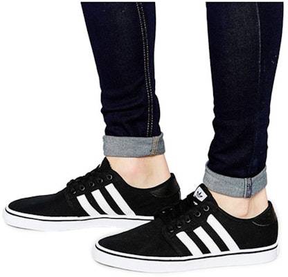 adidas originals Seeley "Black White" 防滑耐磨 低筒 滑板鞋 男女同款 黑白 Sizing adidas originals Seeley "Black White" 防滑耐磨 低筒 滑板鞋 男女同款 黑白