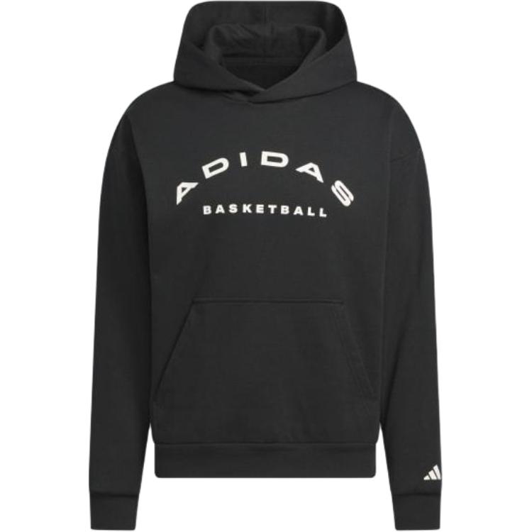 adidas Select Foundation Fleece Hoodie Black Pullover Sweatshirt IZ2868