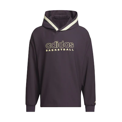 adidas Select Hoodie Black Retro Colorblock Letter Print Pullover IU2442