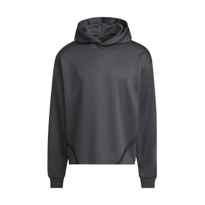 adidas Select Striped Logo Print Pullover Hoodie - Black IC2418