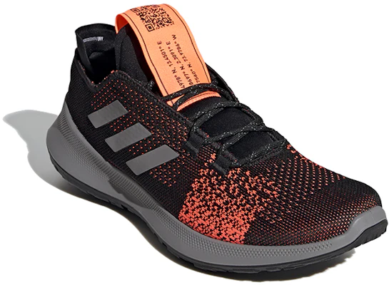 adidas Sensebounce + Ace Shoes 'Core Black Grey Three Signal Coral' EG1025 Lookbook adidas Sensebounce + Ace Shoes 'Core Black Grey Three Signal Coral' EG1025
