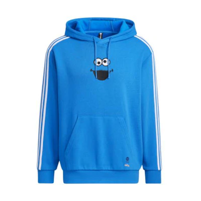adidas Sesame Street Collab U SS Hoodie Bird Front Print Pullover Unisex Blue HD7297
