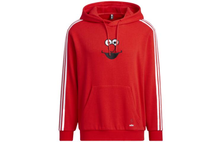 adidas Sesame Street Elmo Striped Hoodie Unisex Red HD7300