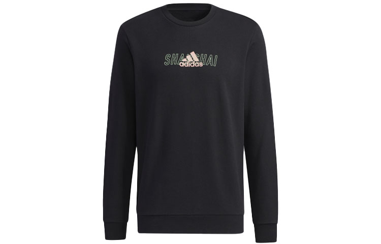 adidas Sh City Lines C Training Crewneck Sweatshirt Black GS2221