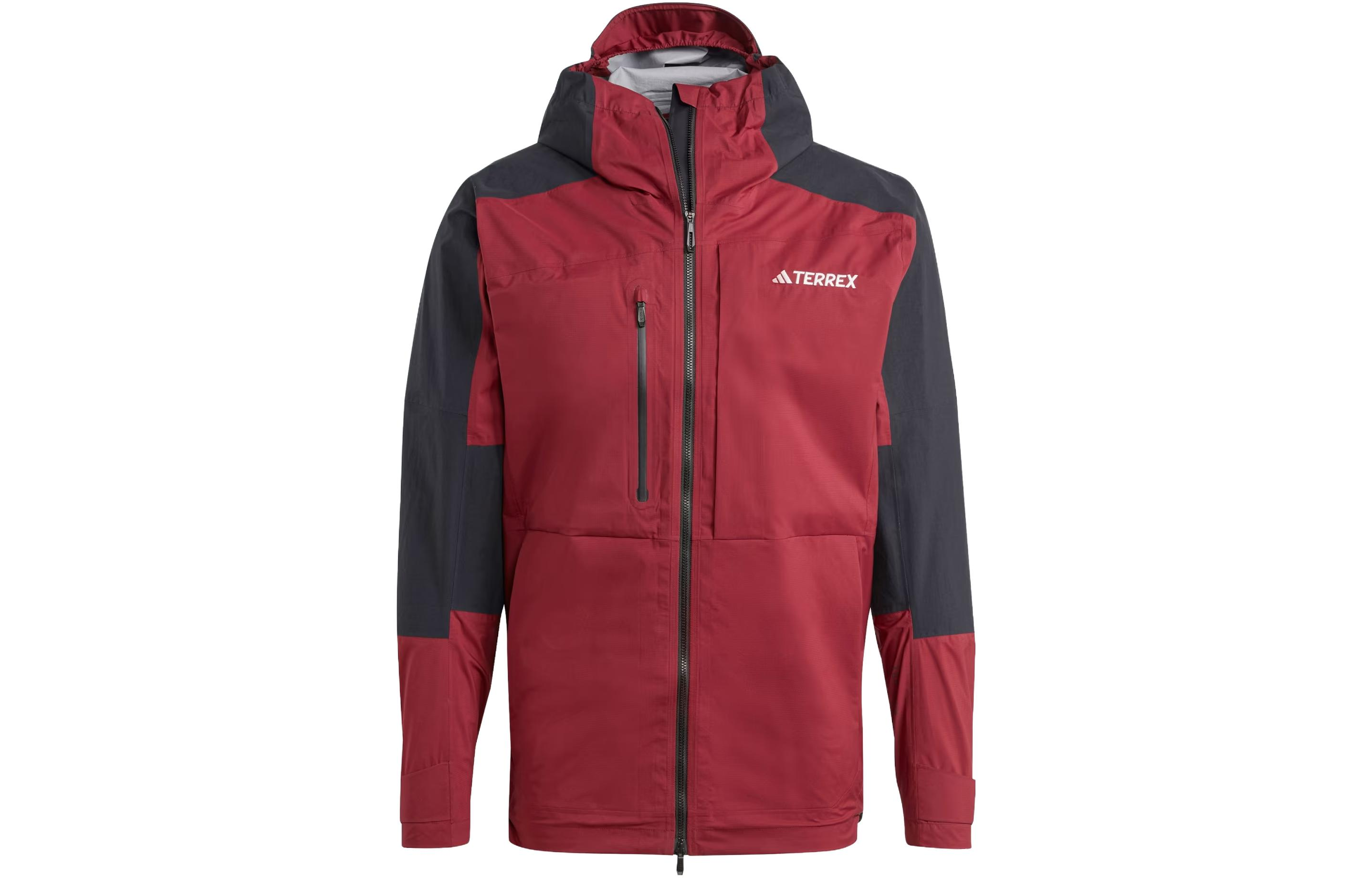 adidas Shadow Red Colorblock Logo Hooded Zip Jacket Japan Edition IB4266-JAPAN