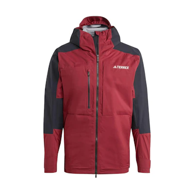adidas Shadow Red Colorblock Logo Hooded Zip Jacket Japan Edition IB4266-JAPAN