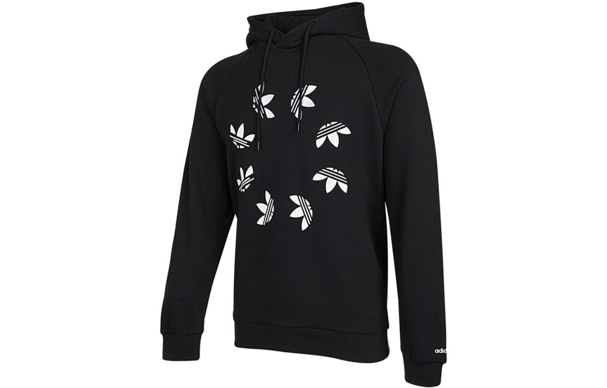 adidas Shattered Trefoil Graphic Pullover Sweatshirt Black () H37736