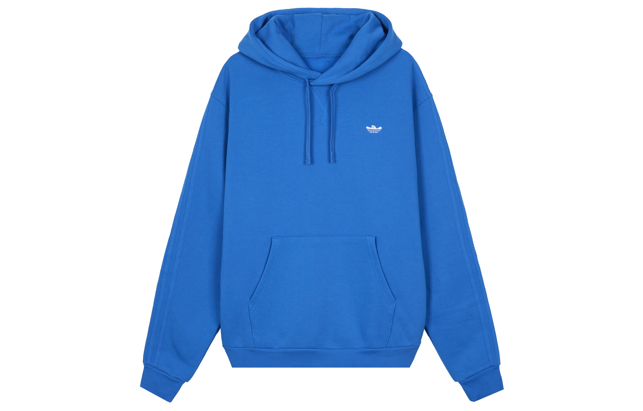 adidas Shmoo Solid Logo Pullover Hoodie Blue HK9866