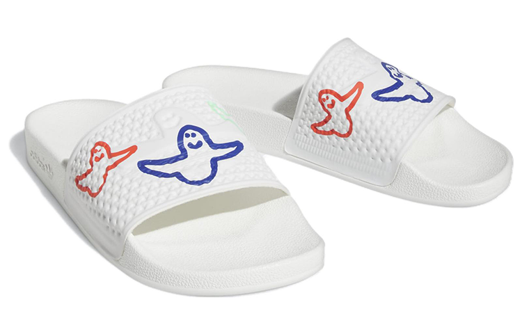 Lookbook 阿迪达斯 Shmoofoil 拖鞋 '趣味图案' HQ2034