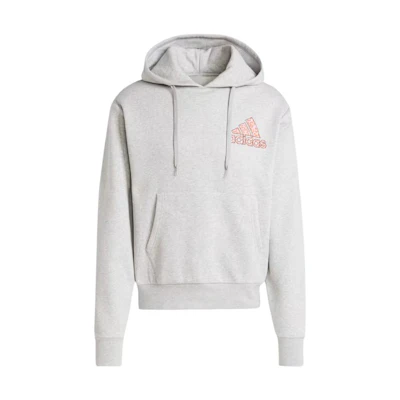 adidas Silver Floral Hoodie Unisex Casual Long Sleeve - Grey JF2481