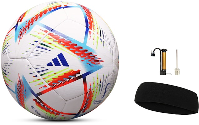 아디다스 사이즈 4 PU 축구공 카타르 월드컵 공식 경기용 화이트/레드 H57798 1