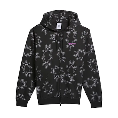 adidas Skateboarding ASTARRY Hoodie Black Full-Zip Sweatshirt IY1610