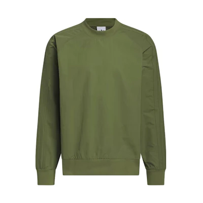 adidas Skateboarding Pullover Logo Crewneck Sweatshirt Green Unisex Casual Fit IJ0991