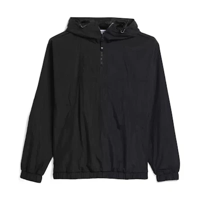 adidas Skateboarding Trefoil Half-Zip Windbreaker Jacket Black HA1278