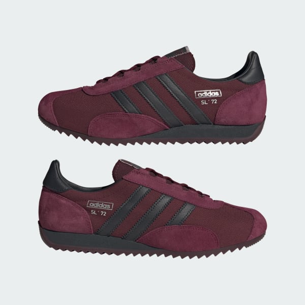 Sizing adidas SL 72 PT 复古休闲鞋 暗红/炭黑/栗色 IH1644
