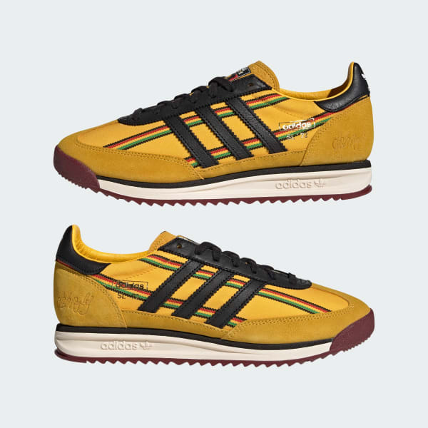 Cheap 아디다스 SL 72 RS JFF x 밥 말리 스니커즈 옐로/블랙/그린 KI8575