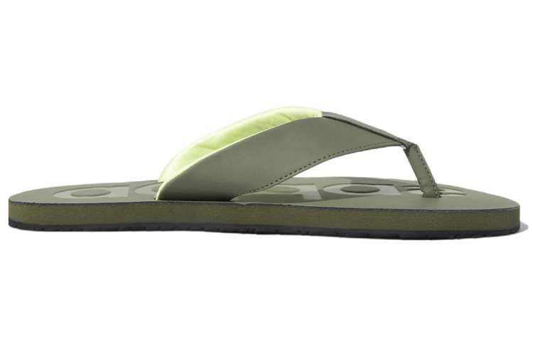 Order 阿迪达斯Slalon耐磨舒适绿色凉拖鞋 EY3123