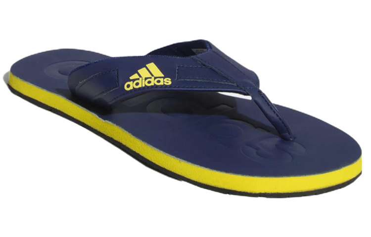 Lookbook Adidas Slalon 拖鞋 藍黃 (休閒運動)