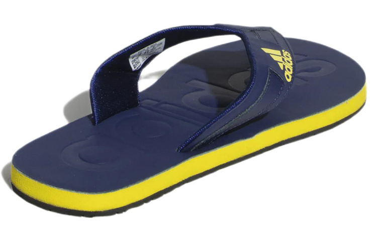 Shop Adidas Slalon 拖鞋 藍黃 (休閒運動)