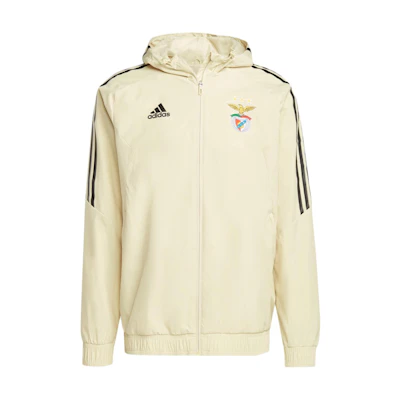 adidas SLB AW Beige Hoodie Jacket with Three Stripes Logo - GA8521