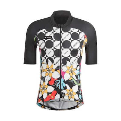 adidas Slim Fit Floral Print Zip V-Neck Jacket Black (Japan Edition) IA2166-JAPAN