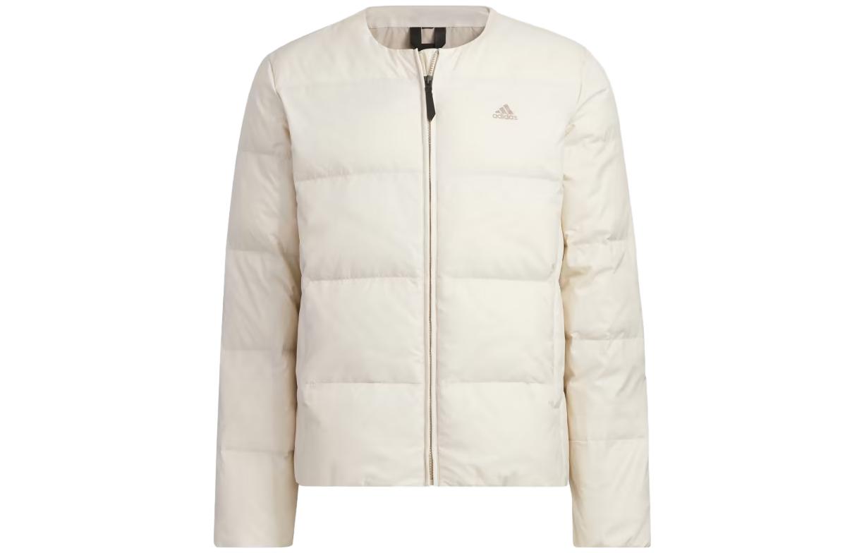 adidas Slim Fit Floral Zip-Up Track Jacket - White IT8750