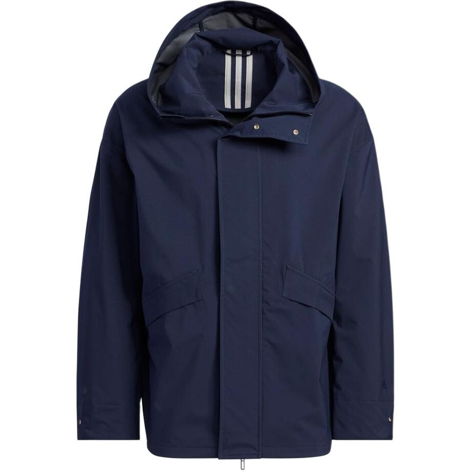 adidas Slim Fit Navy Blue Zip-Up Hoodie Jacket IB0246