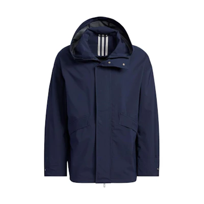 adidas Slim Fit Navy Blue Zip-Up Hoodie Jacket IB0246