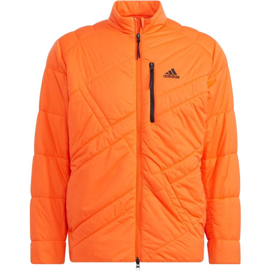 adidas Slim Fit Orange Full-Zip Jacket with Logo Print Design HI3633