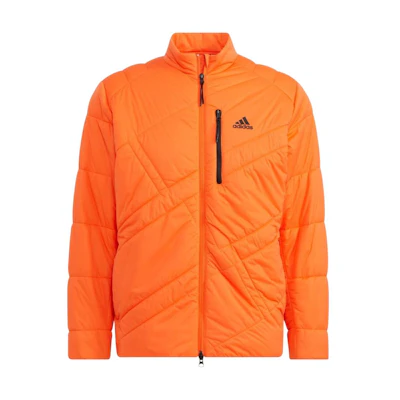 adidas Slim Fit Orange Full-Zip Jacket with Logo Print Design HI3633