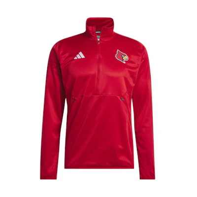 adidas Slim Fit Solid Red Zip-Up Jacket HP0369