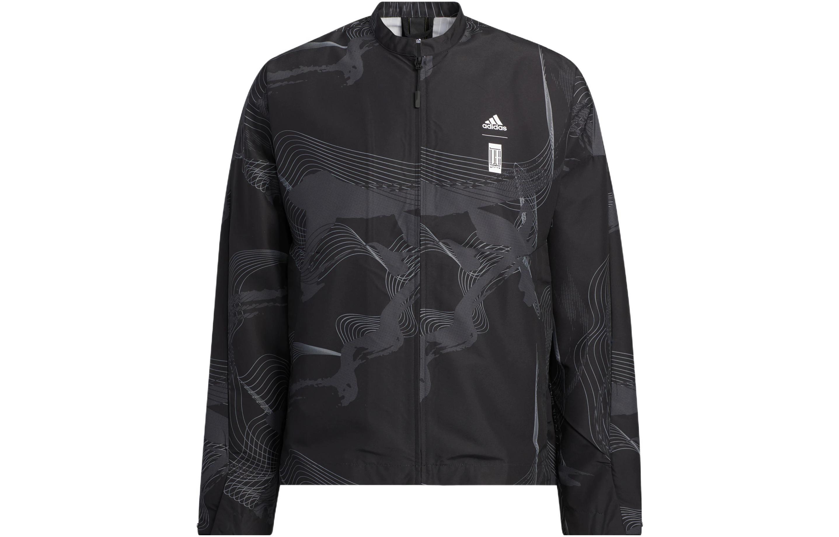adidas Slim Fit Track Jacket Black HE5144