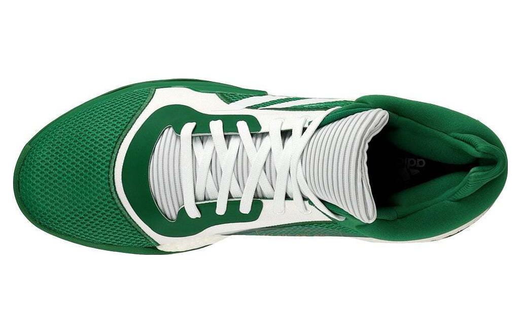 Shop adidas Sm Marquee Boost Low Team 防滑耐磨 低筒 實戰籃球鞋 白綠