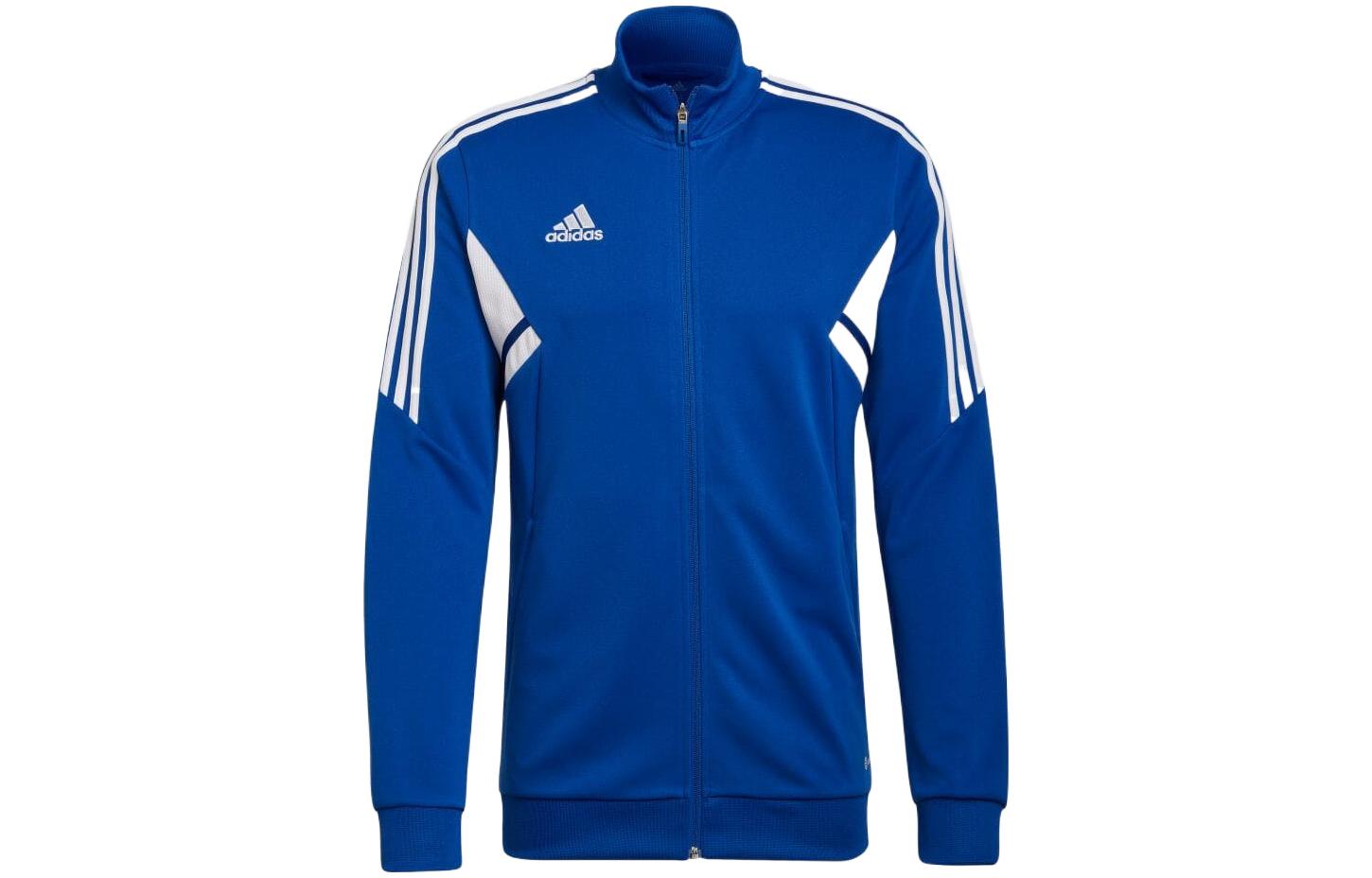 adidas Small Logo Side Stripes Casual Jacket - Blue HB0005